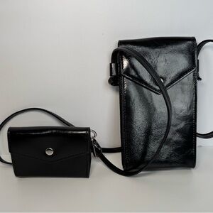 NWOT J. Crew Gracie Phone Bag black leather